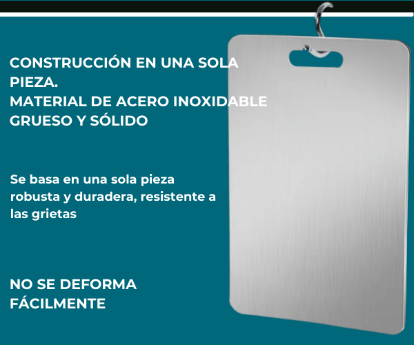 TitaniumMaster™ – Tabla de Corte Profesional de Acero.