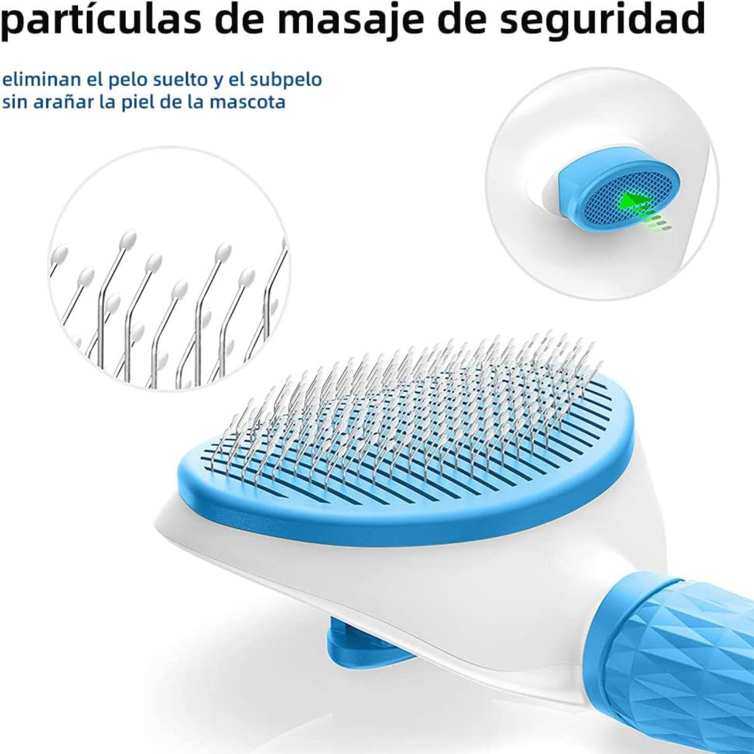 PeinaFácil™ – Cepillo autolimpiante para mascotas.