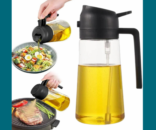 Dispensador de Aceite de Vidrio 2 en 1 - DuoAceite™.