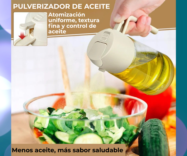 Dispensador de Aceite de Vidrio 2 en 1 - DuoAceite™.