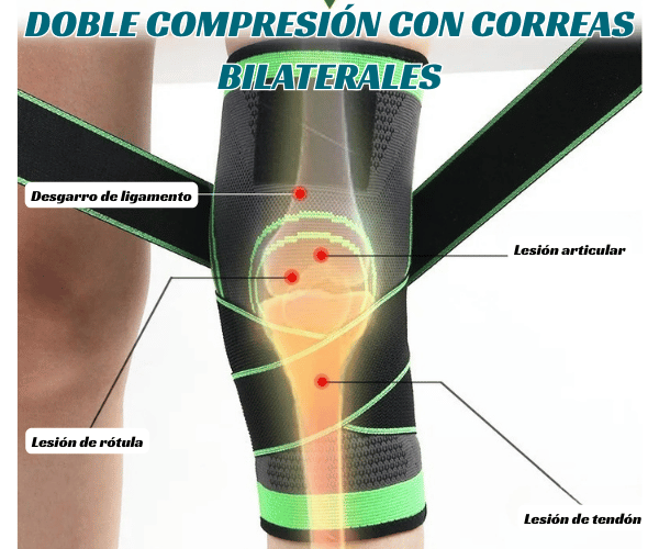 VitalKnee™ 1PIEZA - Rodillera De Compresión Ajustable.
