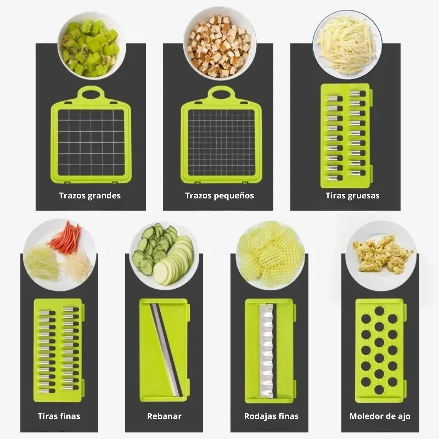 KitchenPro™ Cortador Multifuncional 14 en 1.