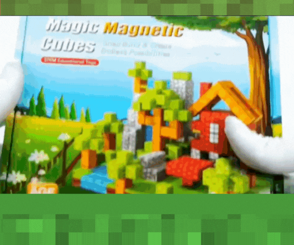 MineBloques™ - Bloques Magnéticos PREMIUM de 100 Piezas.