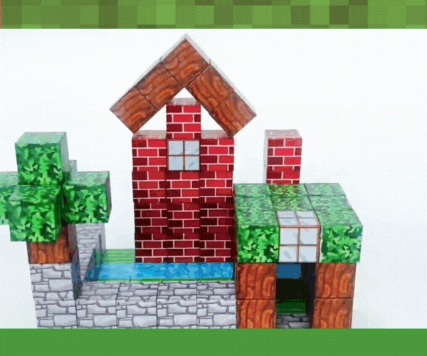 MineBloques™ - Bloques Magnéticos PREMIUM de 100 Piezas.