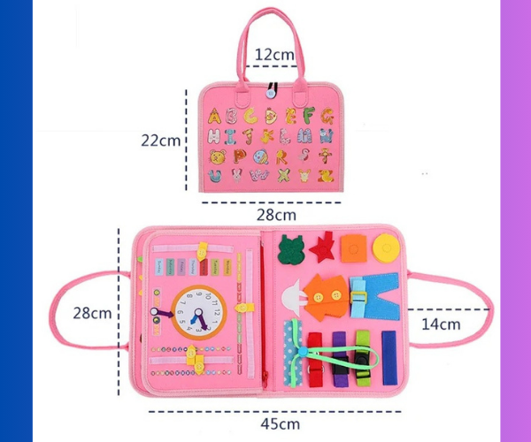 MotriPlay™- Tablero Montessori de habilidades sensoriales.