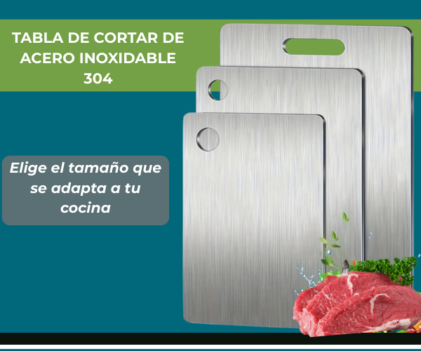 TitaniumMaster™ – Tabla de Corte Profesional de Acero.