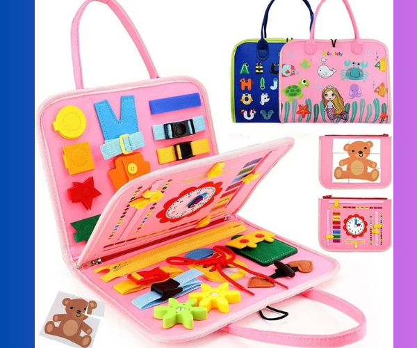 MotriPlay™- Tablero Montessori de habilidades sensoriales.