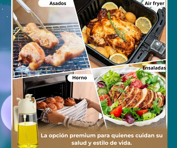 Dispensador de Aceite de Vidrio 2 en 1 - DuoAceite™.